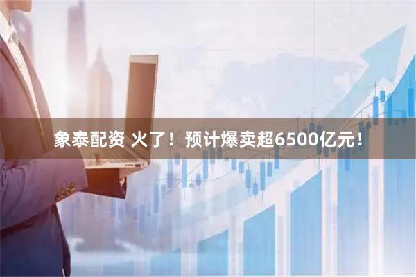 象泰配资 火了！预计爆卖超6500亿元！